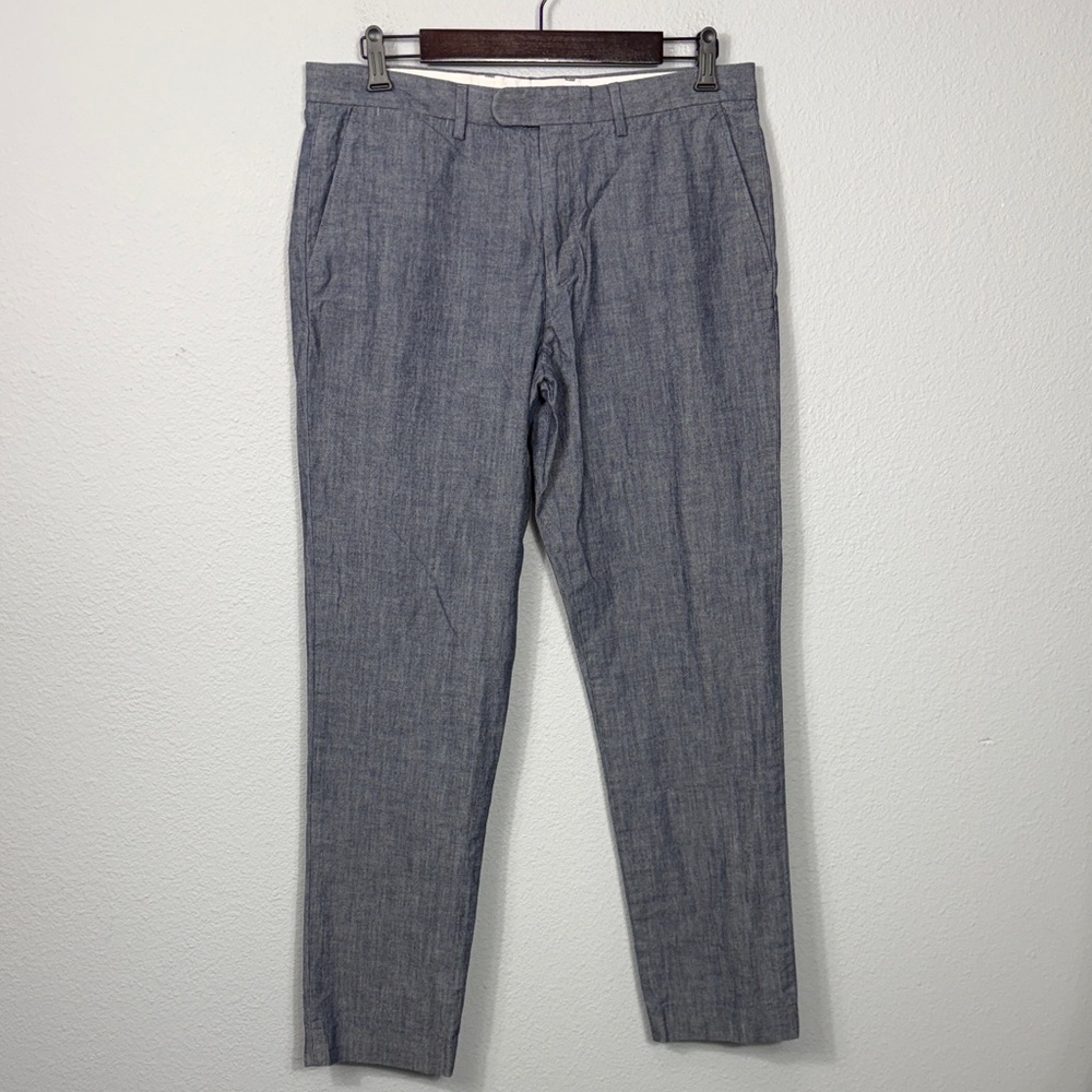 J. Crew Men's Bowery Chambray A Cone Denim Trousers
